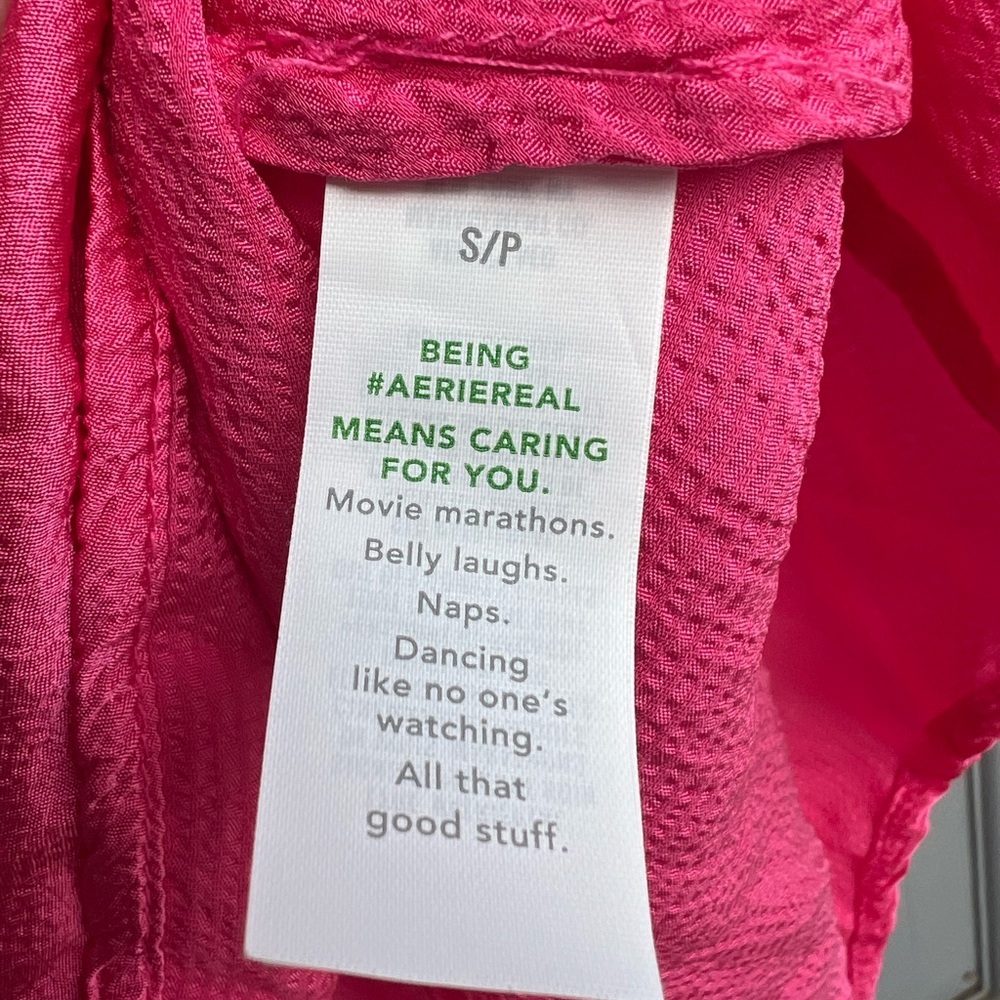 NWT‎ Aerie uptown hot pink mini flowy skirt size small - Picture 7 of 8